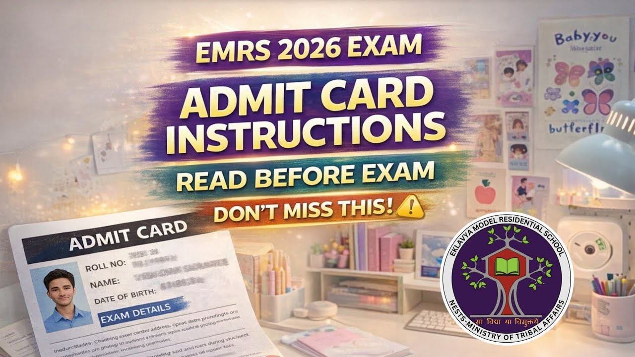 ADMIT CARD ✨ INSTRUCTIONS 💯 EMRS TIER 2 #descriptive #emrstier2 #emrsresult #emrscutoff #tgtcs 