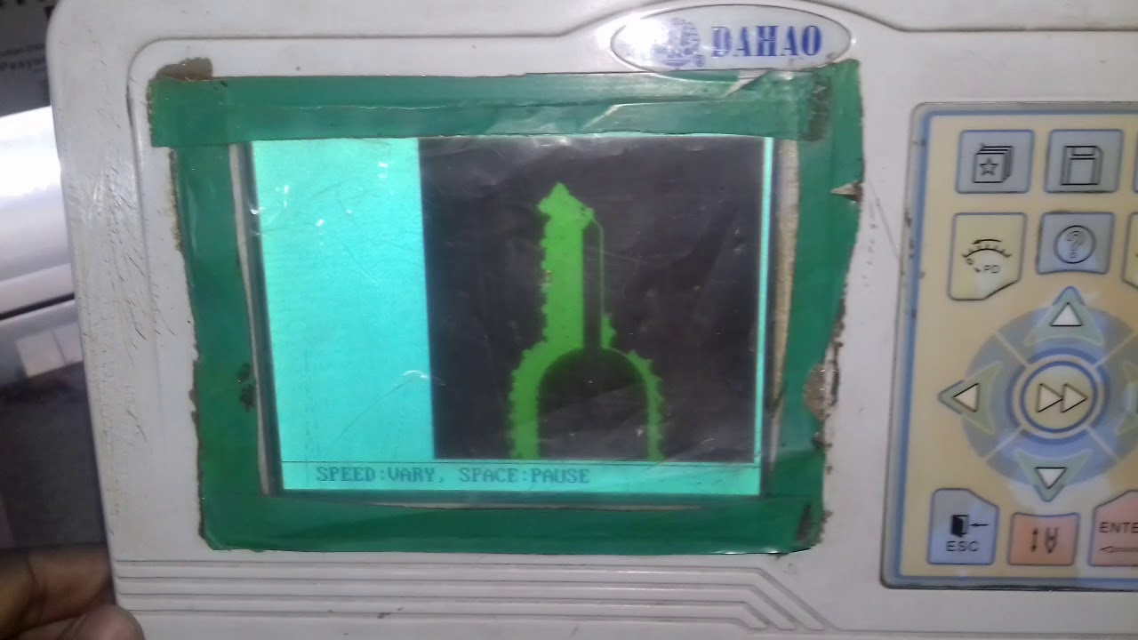 Embroidery machine मे डिजाइन केसै सेट करते है