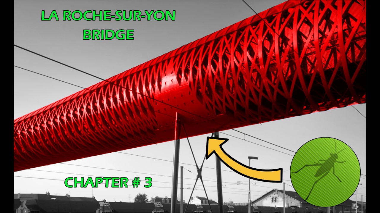 Ajuste Estructural, Pilares y conexiones: La Roche-sur-Yon Bridge | Rhino Grasshopper Chapter 3/3