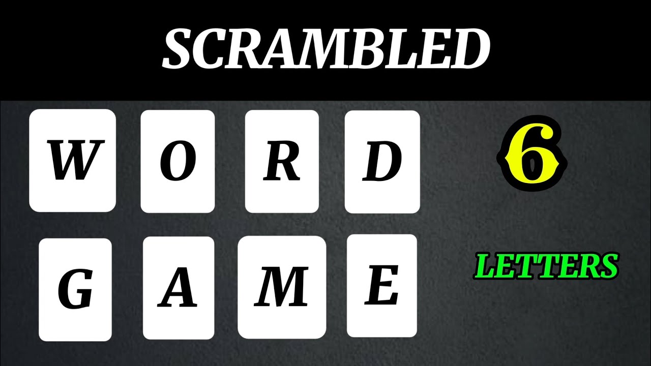 Scrambled Word Quiz Game | Unscramble the Word Challenge | Find the 6 Letters Word
