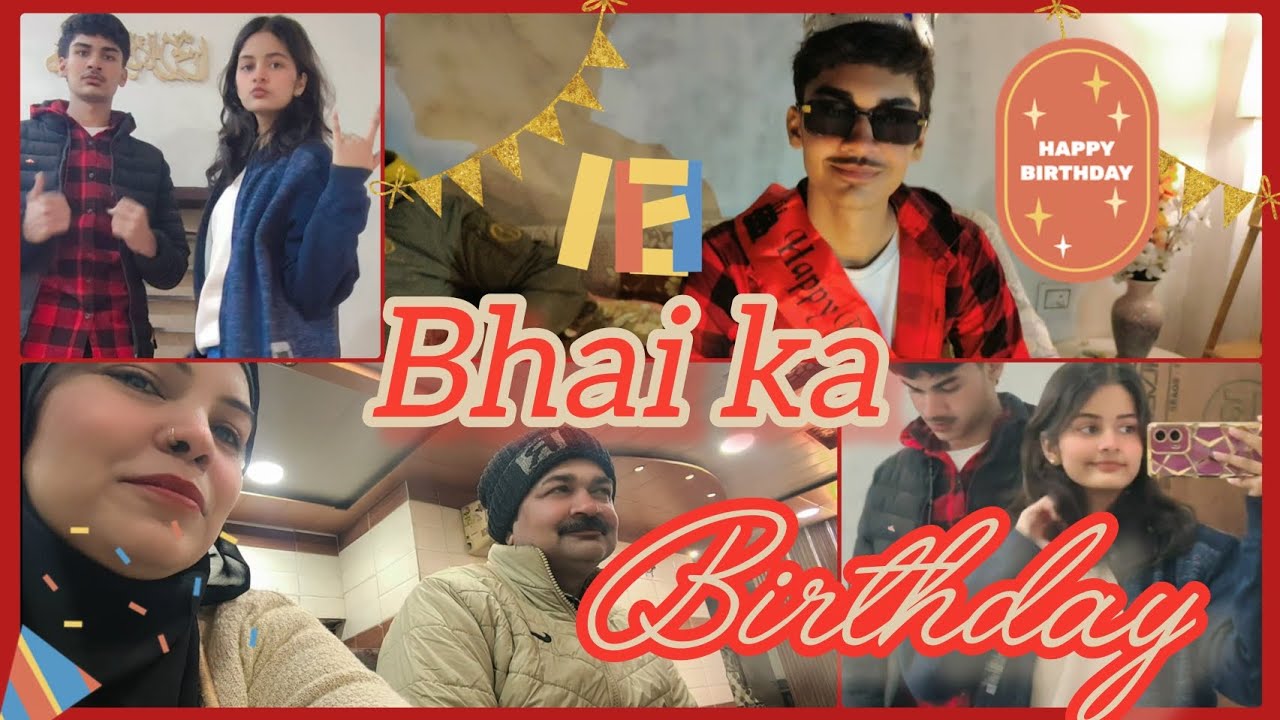 Bhai ka birthday yoo having a lot of fun together 💗😁🤟🏻