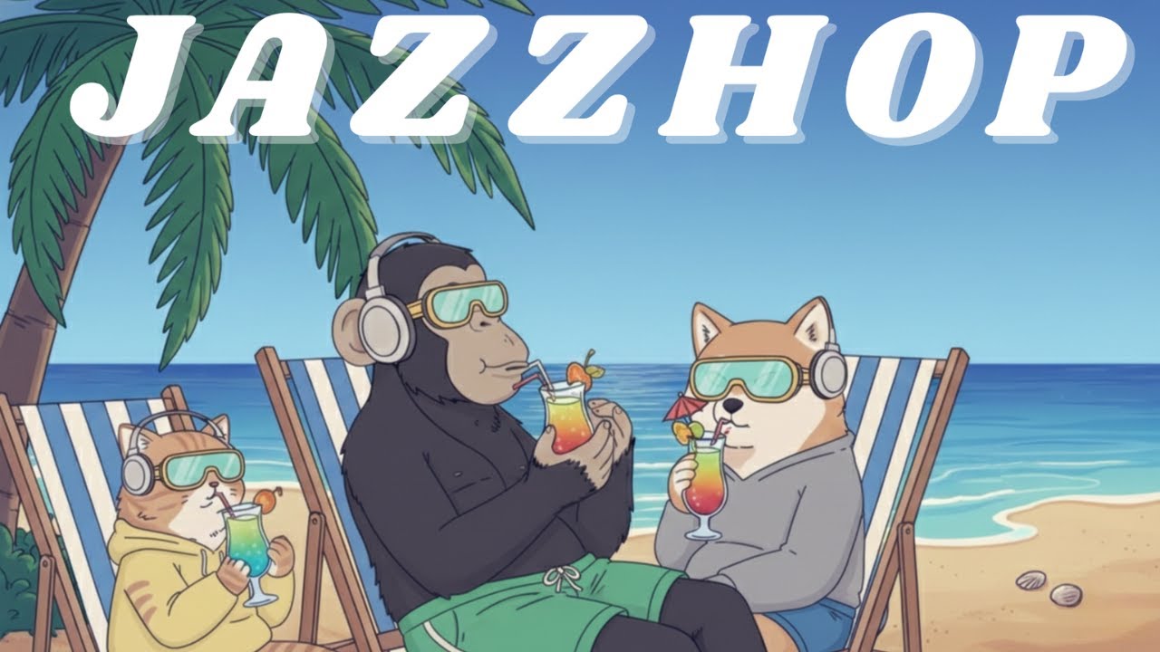 【 JazzHop R&B 】輕快英文歌單| 週末微醺計畫：啤酒🍺海浪🌊與爵士嘻哈| Morning Coffee & JazzHop Beat 🎷