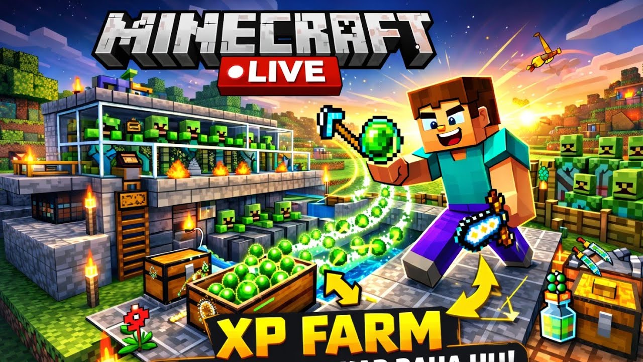 making XP farm 😱 |Survival series#4|