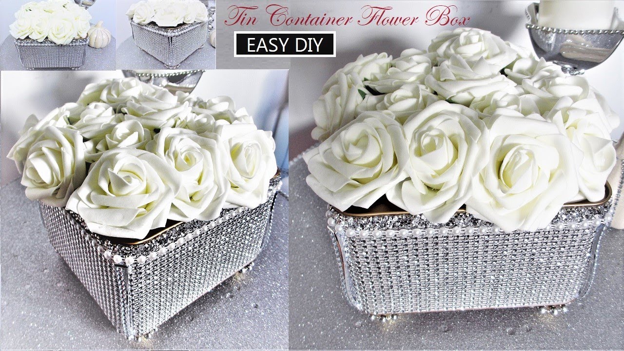 DIY Flower Box Centerpiece | DIY Rose Box | Elegant Table Decor | Dollar DIY