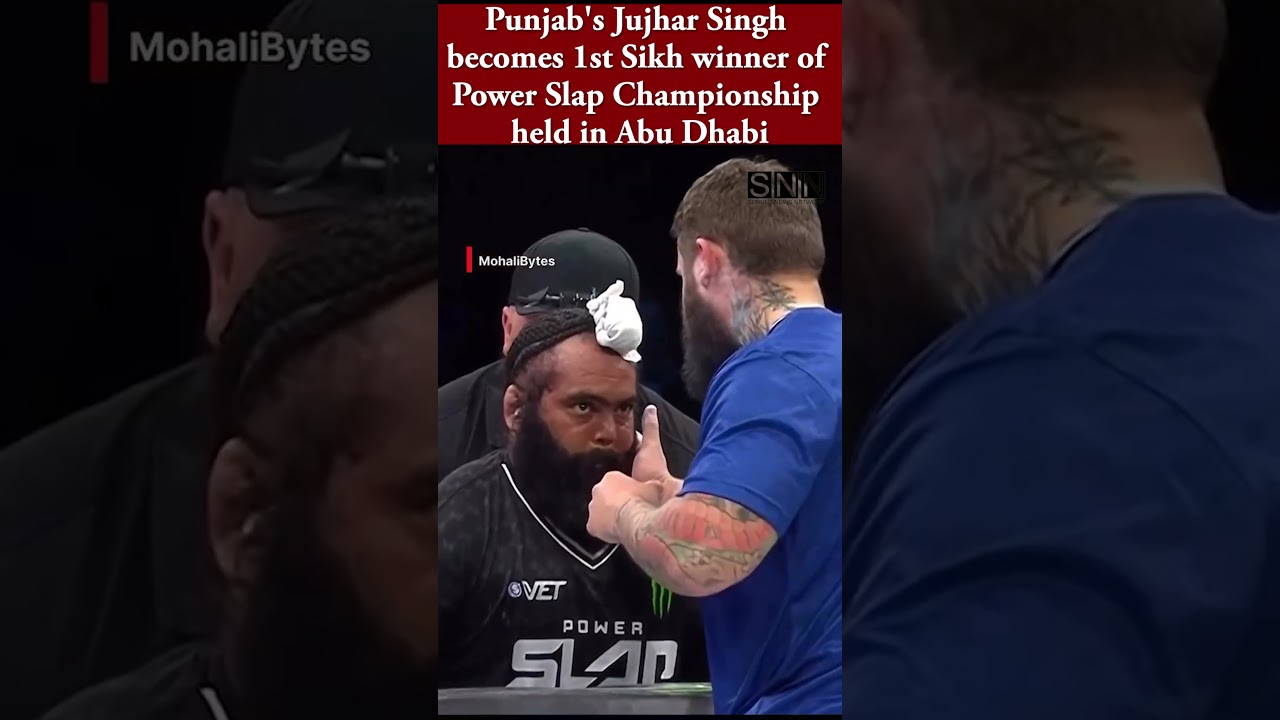 Punjab's Jujhar Singh becomes first Sikh winner of Power Slap Championship held in Abu Dhabi