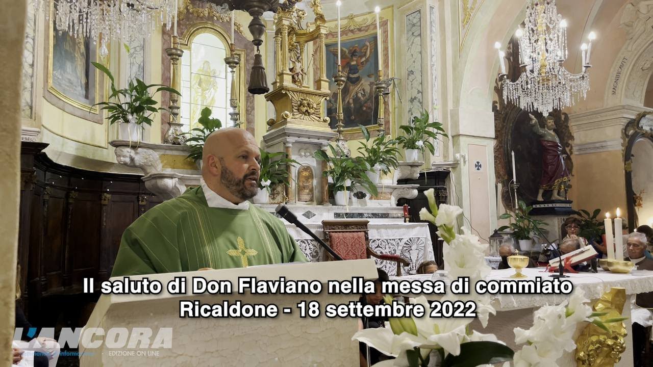 Ricaldone - Il saluto di Don Flaviano