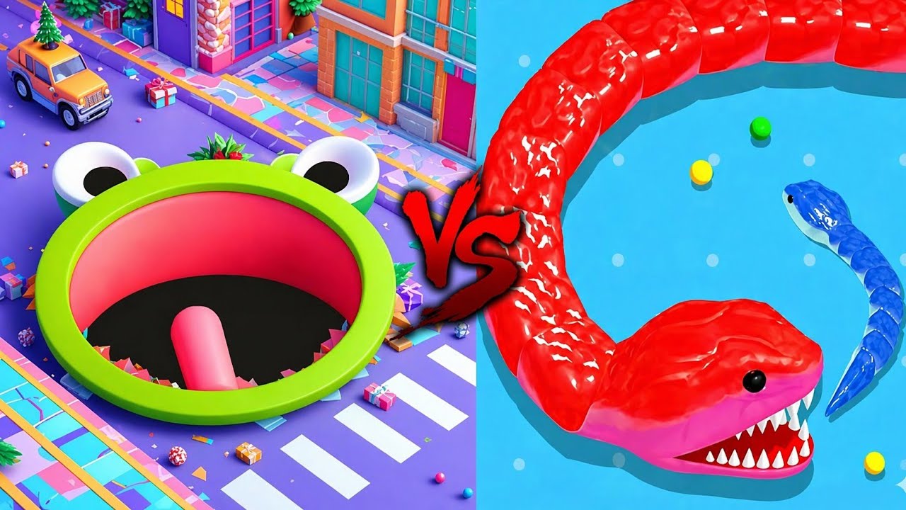 Snake Clash.io VS Hole.io - Best Gameplay Comparison | Noob vs Pro!😱#113