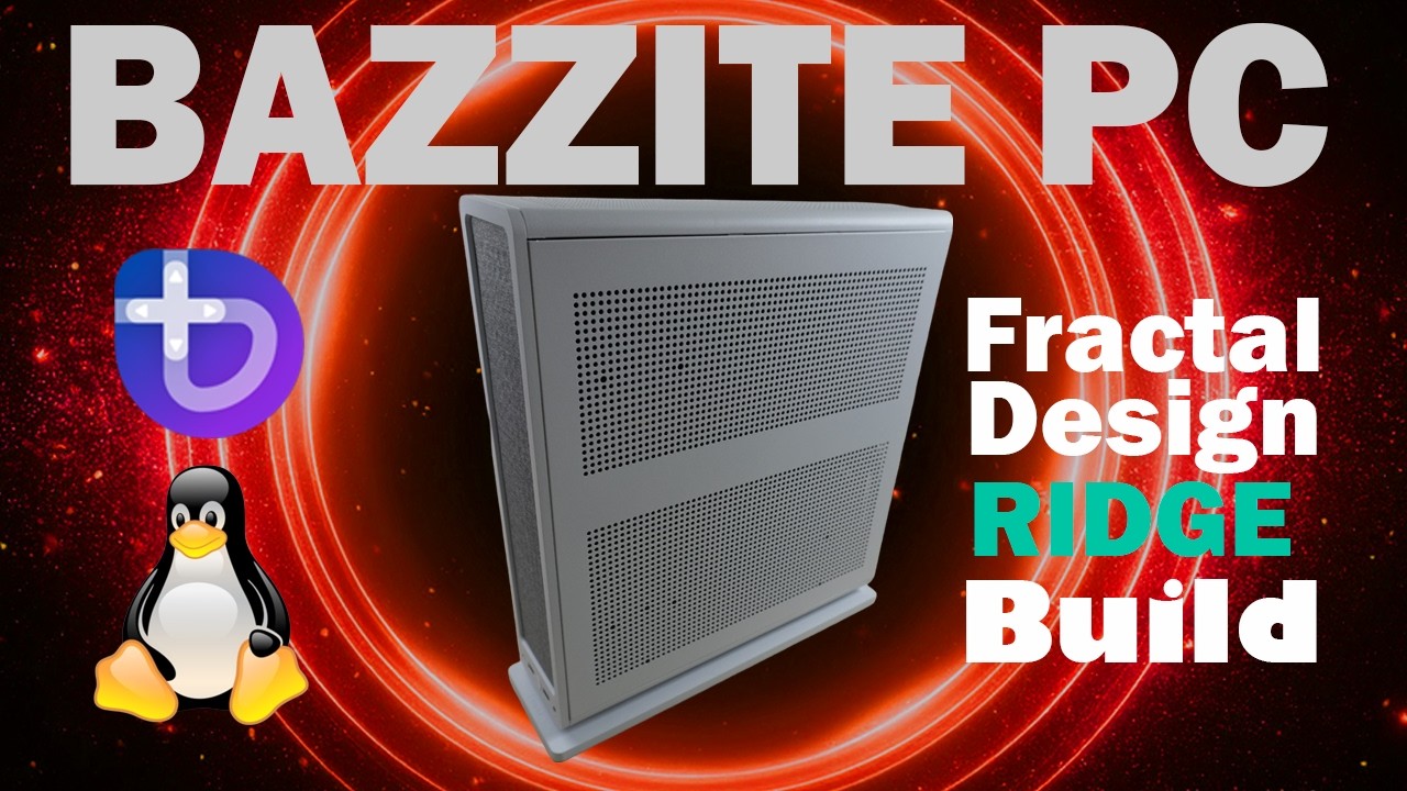 Bazzite PC Fractal Design Ridge Asus ROG AMD 7700X - 9070XT Small Form Factor (SFF)