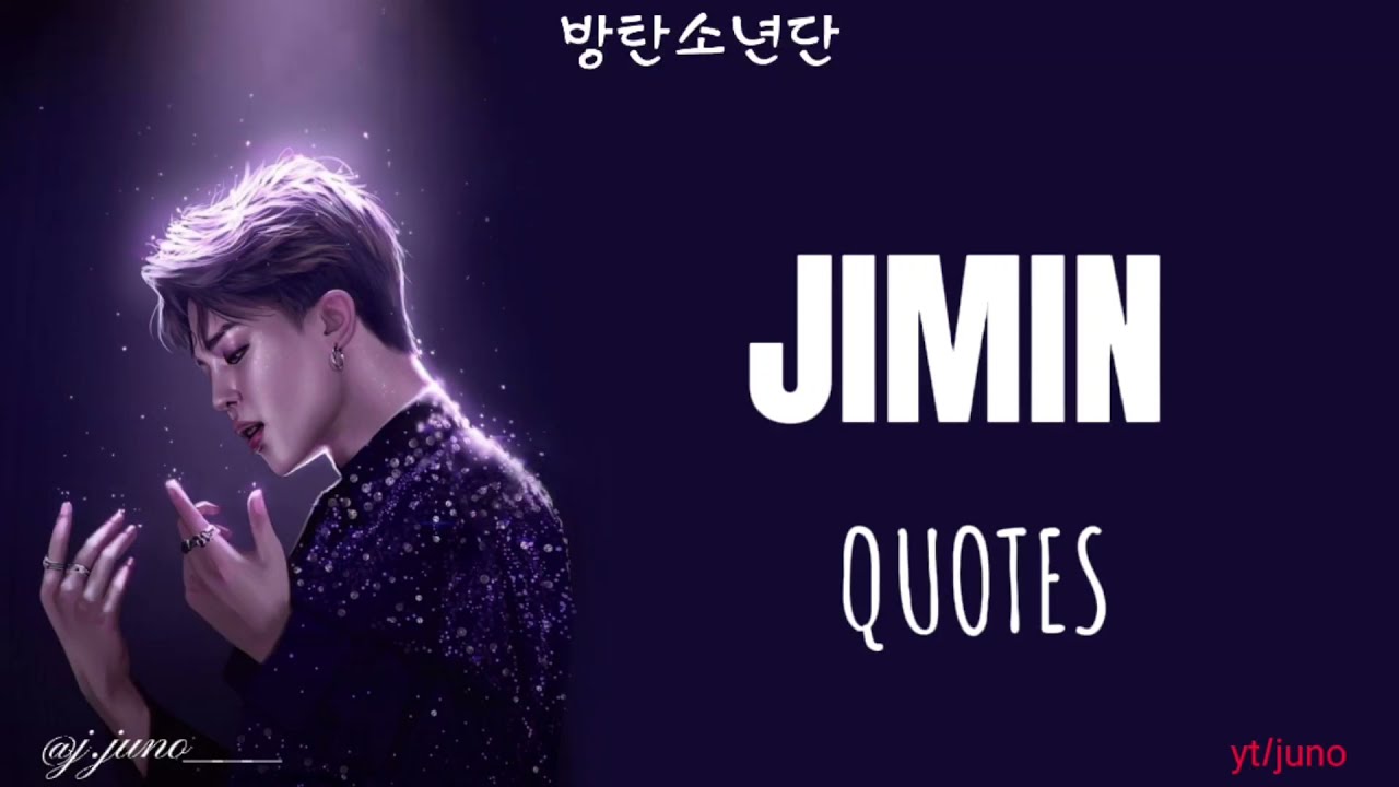 BTS JIMIN inspirational Quotes//words