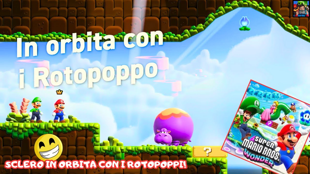 SUPER MARIO BROS. WONDER GAME PLAY GLI ESTENZI DELLA FORESTA CREPUSCOLO + IN ORBITA CON I ROTOPOPPO