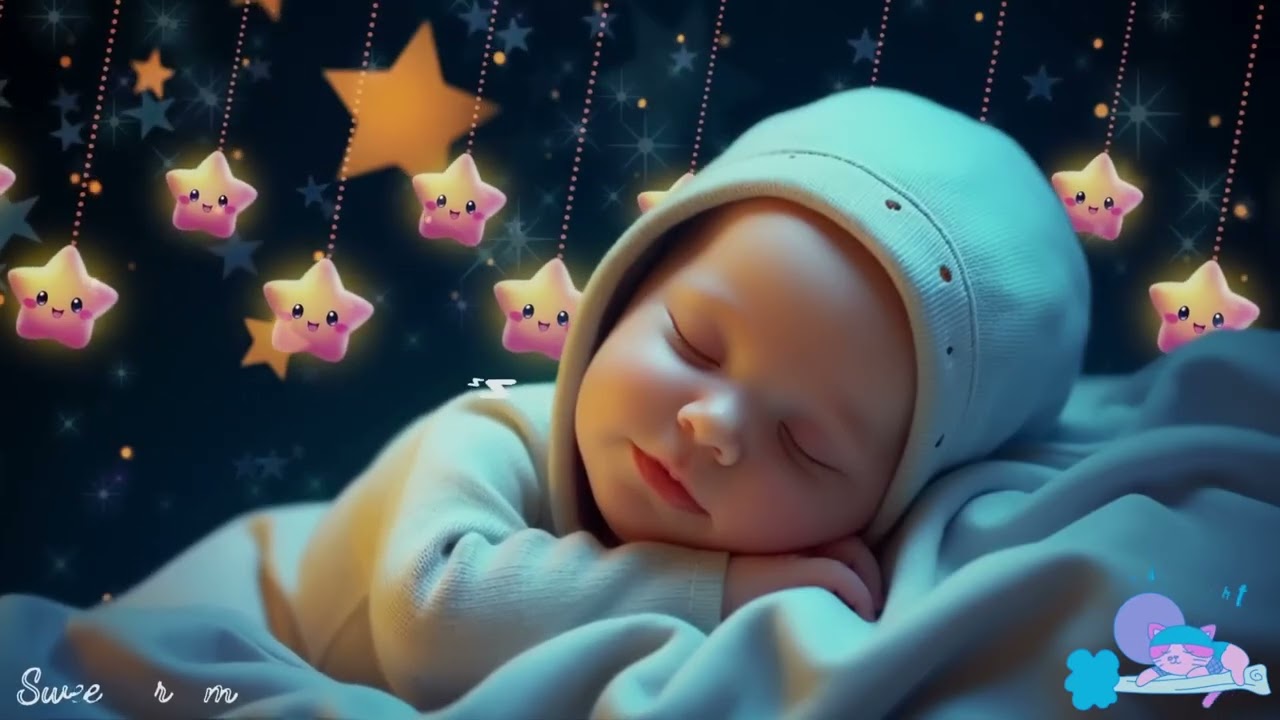 Baby Sleep Music 🎵 Mozart & Brahms Lullaby 🌙 Insomnia Calming Music for Long Night Sleep, 24h No Ads