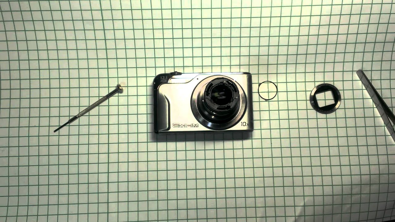 CASIO コンパクトデジカメ EXILIM EX-H10 レンズを外してみた