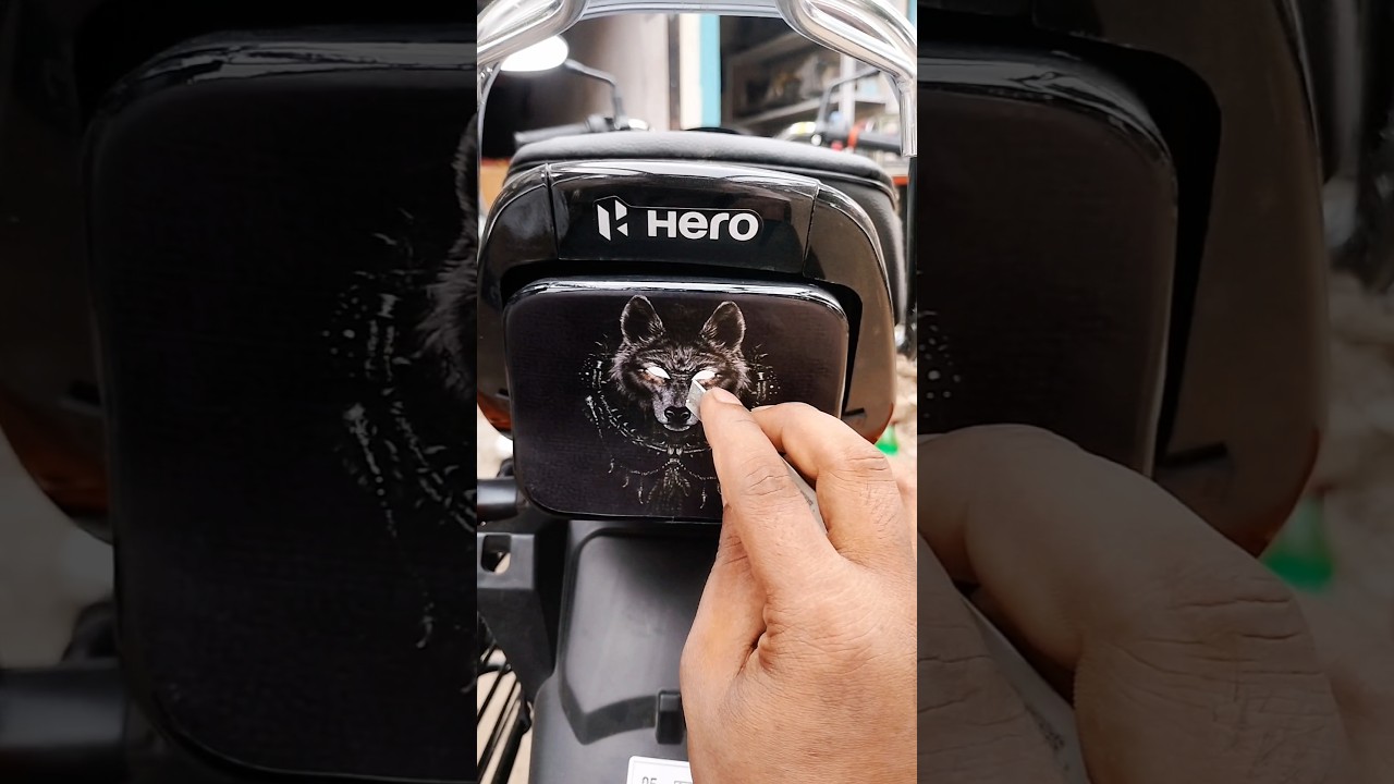 🆕 लुक 👀 Splendor Backlight Sticker | splendor modified #shotrs #ytshorts #splendor #automobile
