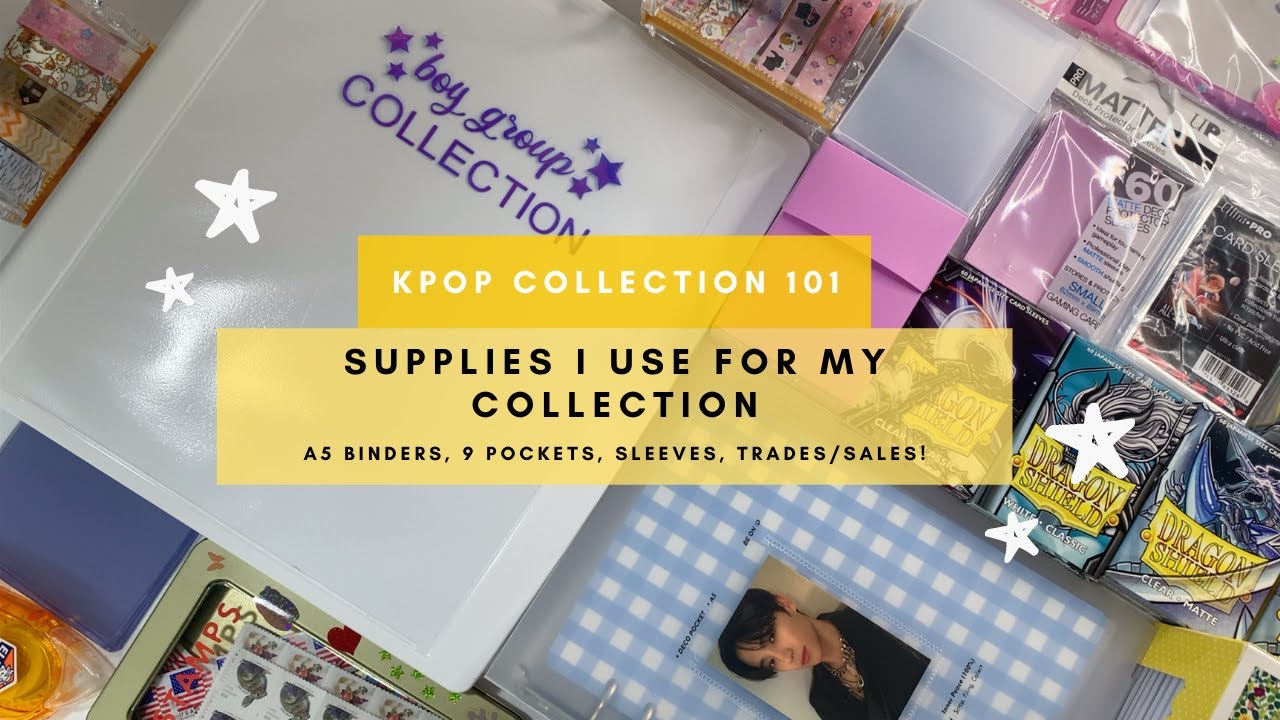 ☆ supplies i use for my collection ☆ a5 binders, sleeves, etc!