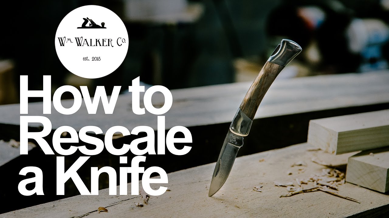 How to Rescale a Knife - The Buck Squire with Ambrosia Maple