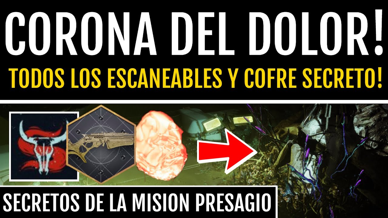 TODOS los ESCANEABLES! COFRE SECRETO! CAYDE-6! CORONA DEL DOLOR y MÁS! GUÍA PRESAGIO! | Destiny 2