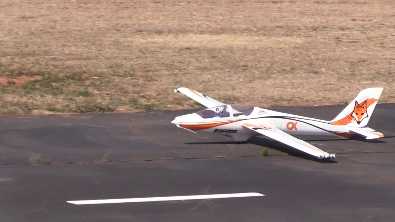Fms Fox 3000mm Glider with smoke