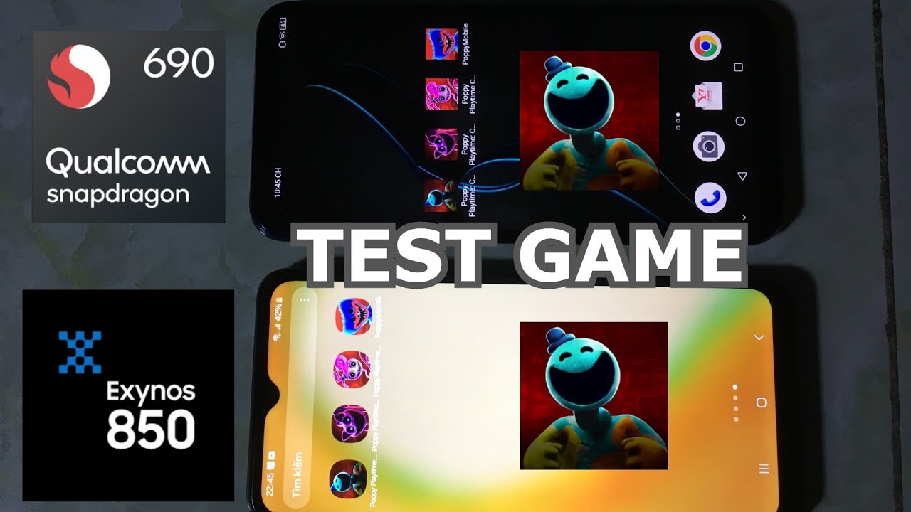 Test Game Poppy Playtime Chapter 1, 2, 3, 4 Mobile - Snapdragon 690 vs Exynos 850