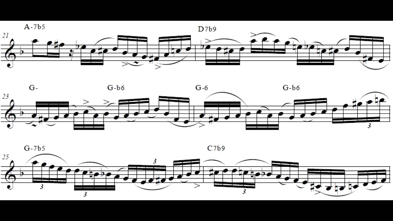 Night in Tunisia - Lee Morgan- Transcription (Concert Key)