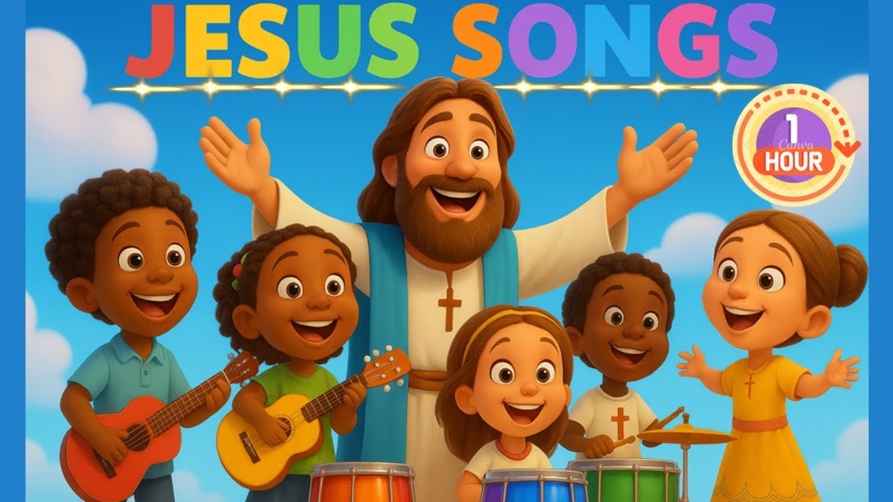 🎶 1 Hour of Happy Sunday School Songs for Kids | Jesus & Bible Music Collection