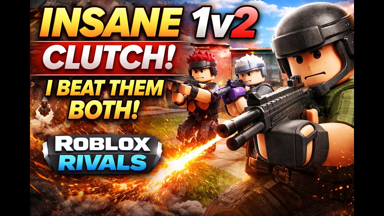 INSANE 1v2 CLUTCH in Roblox Rivals 🔥 I Beat Them BOTH!