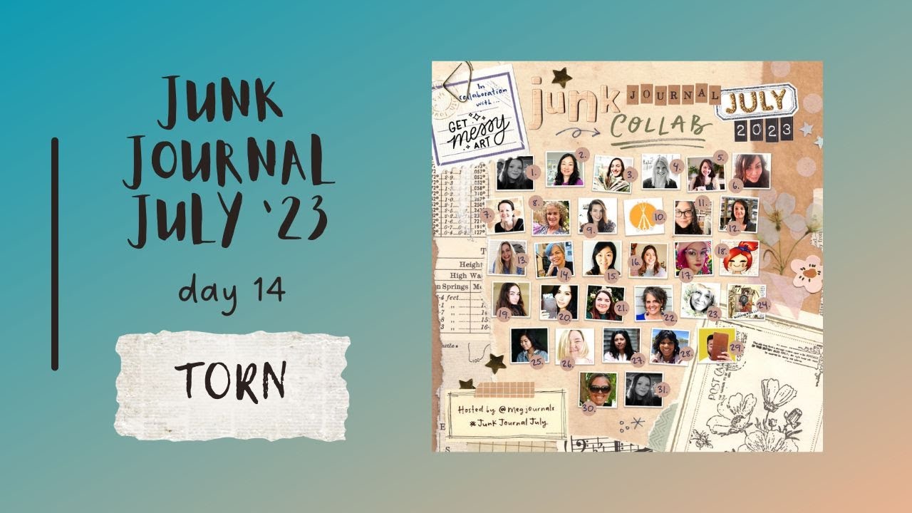 Junk Journal July 2023 - Day 14 TORN
