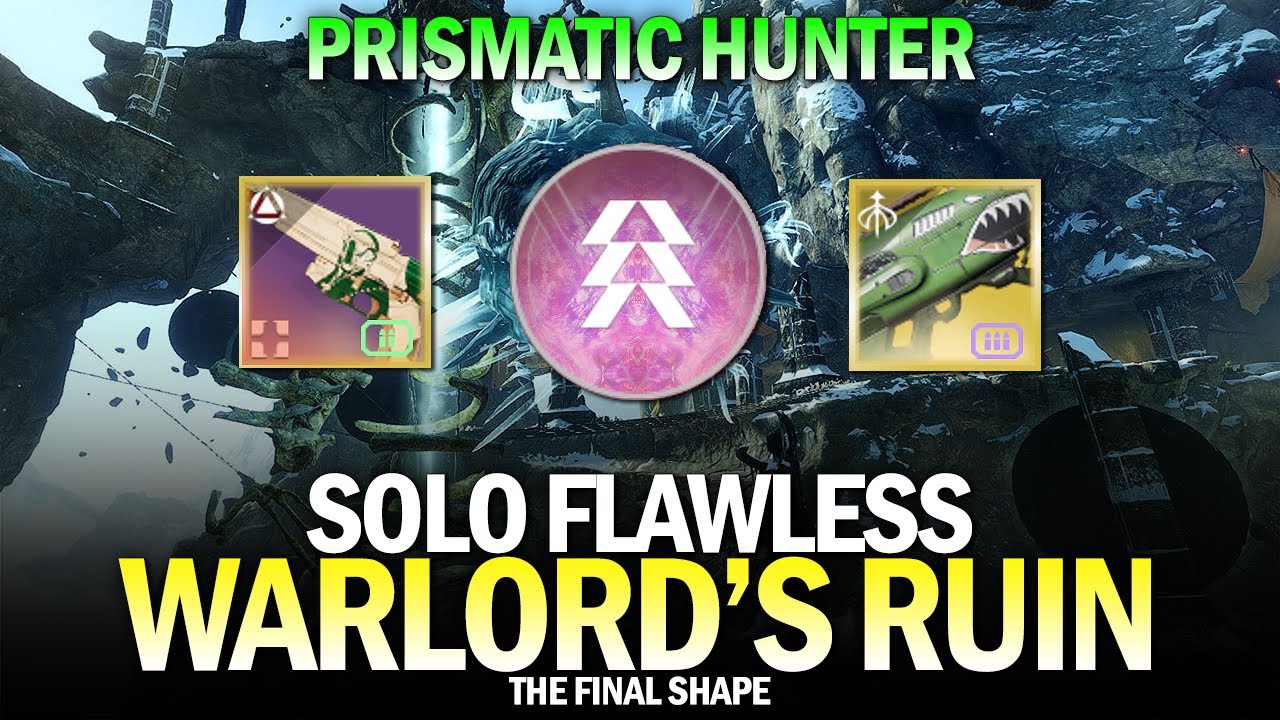 Solo Flawless Warlord's Ruin Dungeon in The Final Shape (Prismatic Hunter) [Destiny 2]