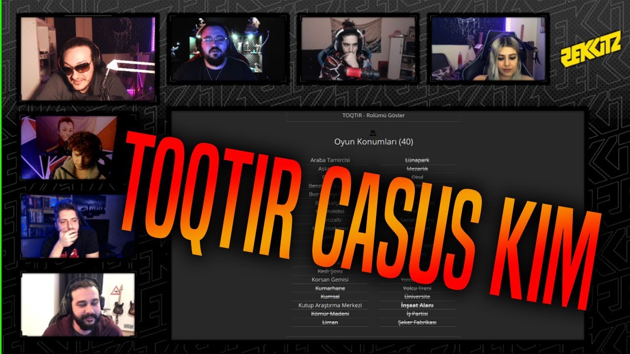 TOQTİR REKKİTZ'LE BERABER CASUS KİM OYNUYOR -W/JAHREİN, ZADE, CLUMSYKİTTY, PURPLEBİXİ, ERENAKTAN
