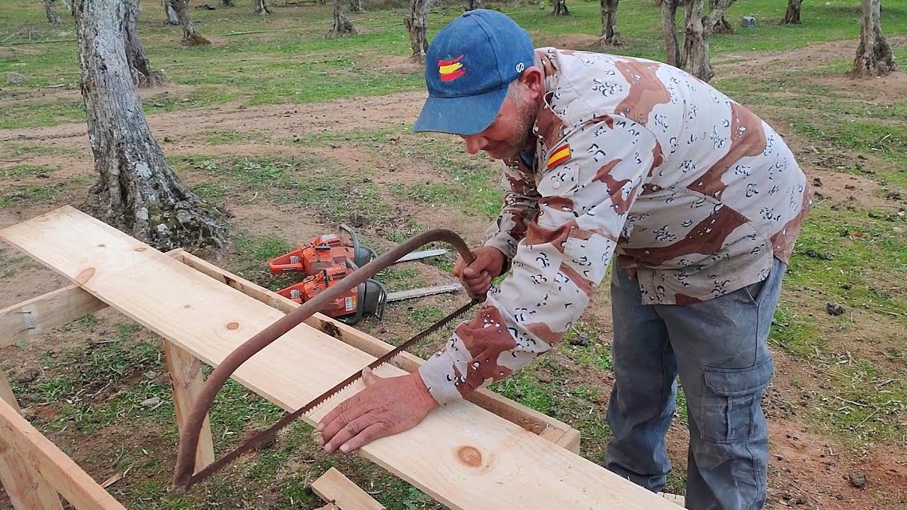 Tengo que hacer una mesa rústica que la otra tiene los días contaos, fácil y rápido