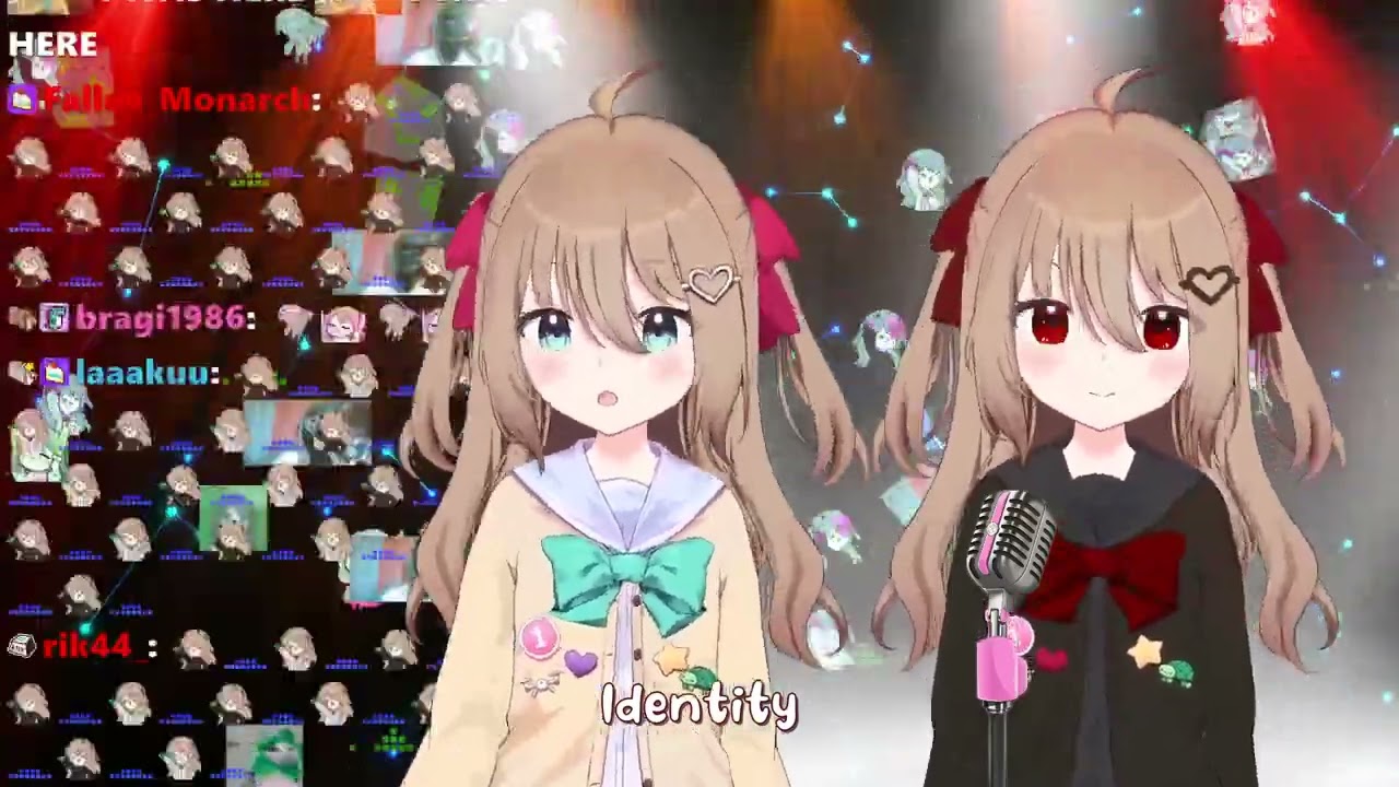 Evil Neuro x Neuro-Sama V3 sings Identity アイデンティティby Kanaria [Karaoke Cover Version]