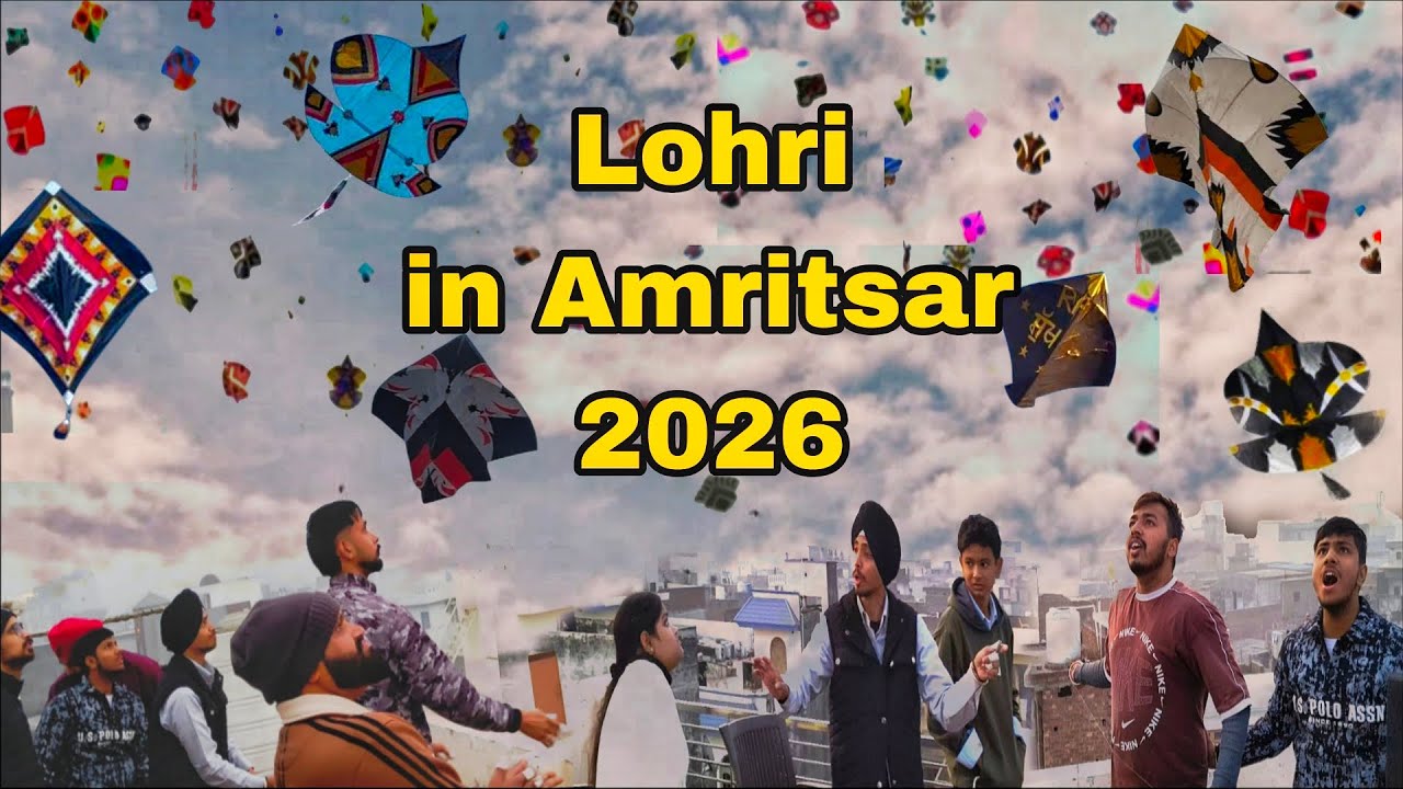Lohri vlog 2026🍻🪁 ||patangbaazi||Amritsar biggest festival||kite flying#trending #kite #khush vlog
