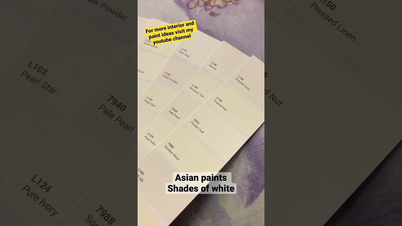 Asian paints shades of white