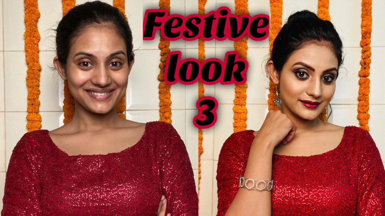 Festive season|| Look 3 || durgapuja || smokey || Sradha panigrahi