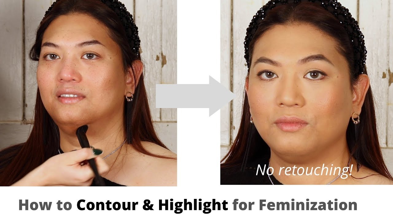 How to Feminize Your Face with Contour & Highlight | Trans & NB