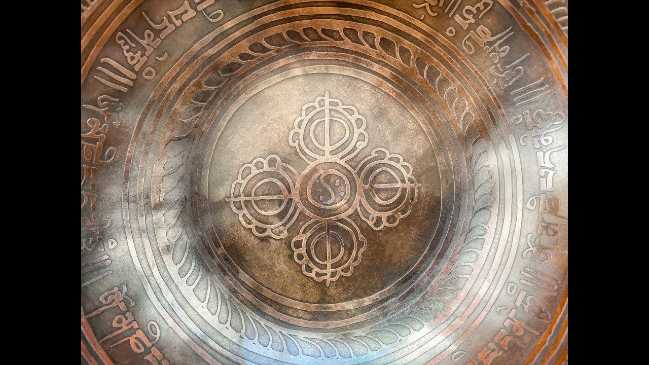 Кованая поющая чаша 21.5см, До# 140герц Pr116