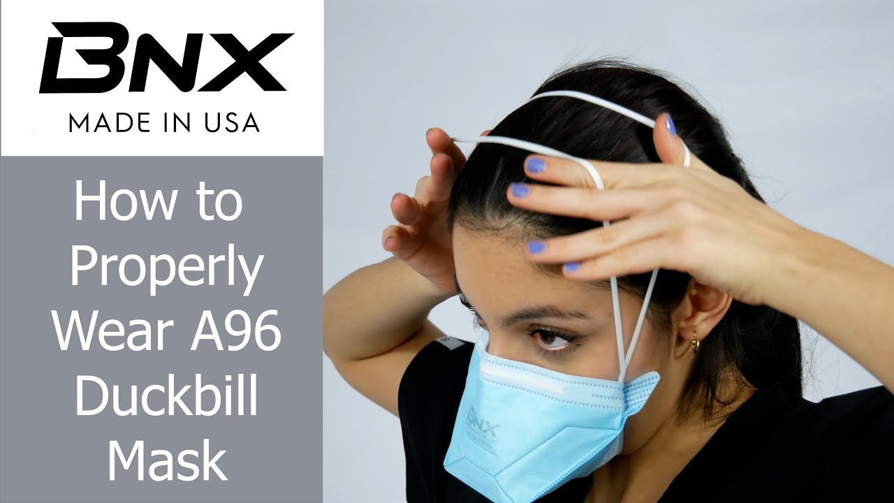 How to Properly Wear a BNX N95 Mask Duckbill Face Mask - Model: A96