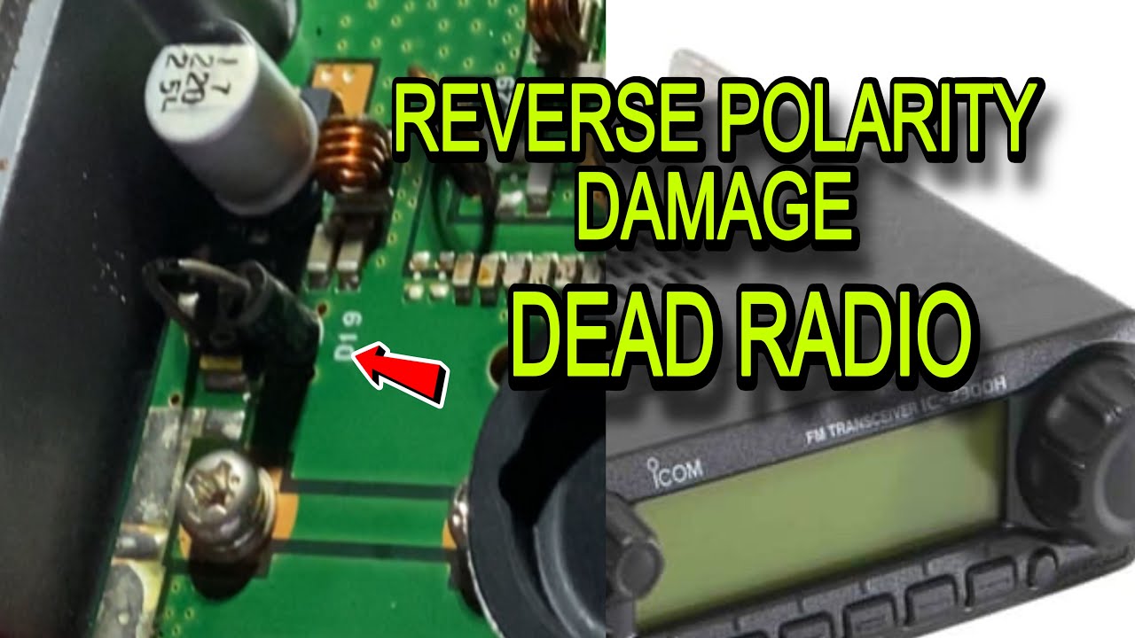 Fixing an Icom Radio Shorted by Reverse Polarity