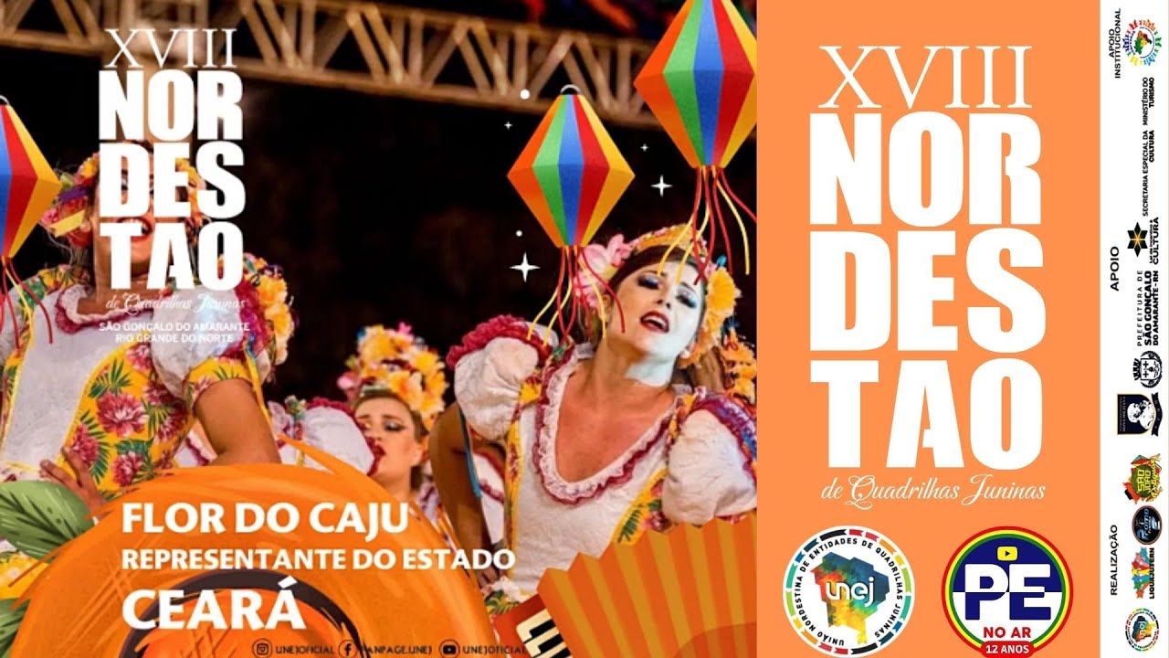 GRUPO JUNINO FLOR DO CAJU NO XVIII NORDESTÃO DE QUADRILHAS JUNINAS UNEJ 2022