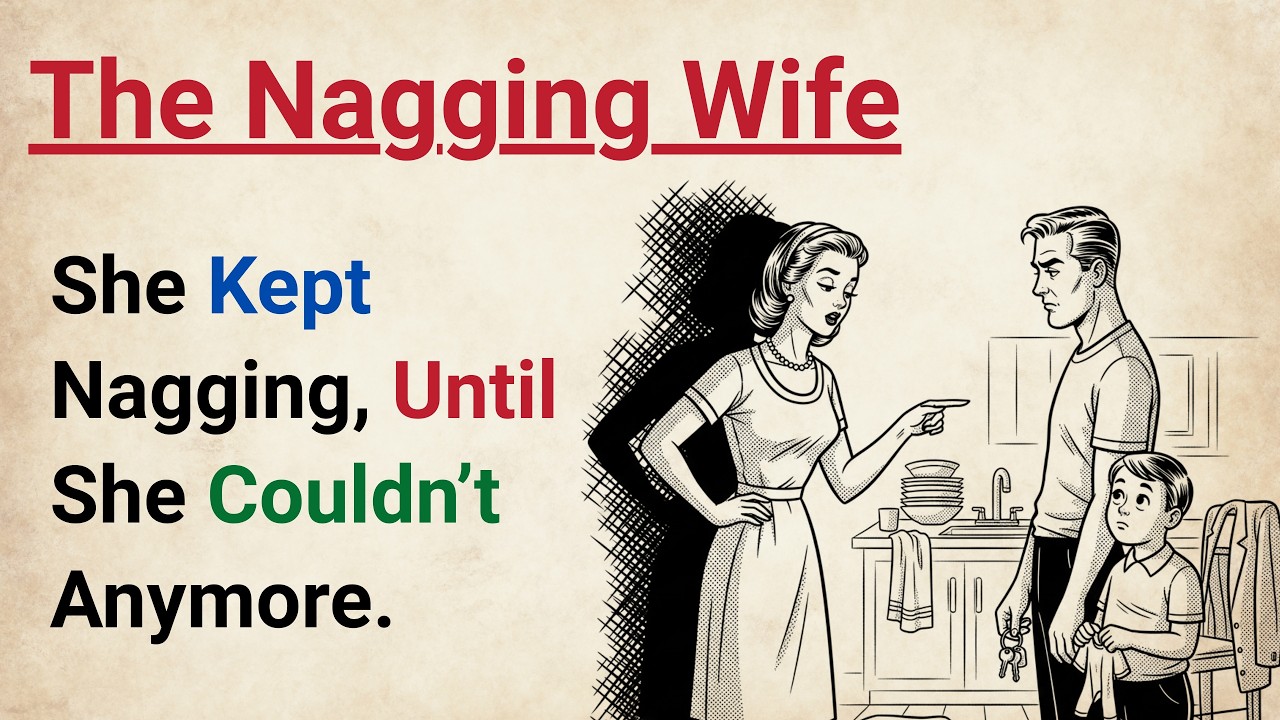Learn English With Story 🔥 The Nagging Wife | Level 3 English Listening & Speaking Practice