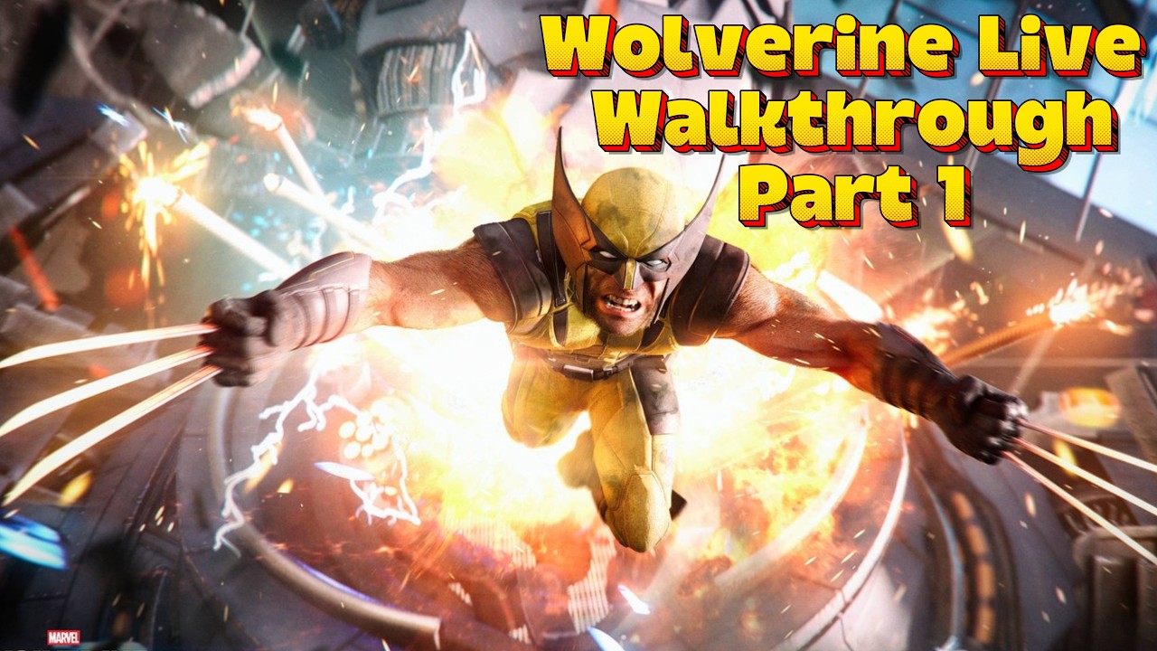 Wolverine Live Walkthrough Part 1 (PS5 Pro)