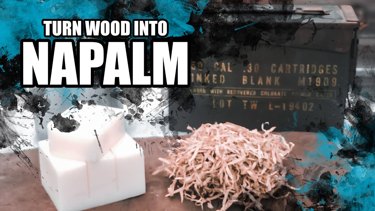 Turn Wood into NAPALM!  Awesome fire starter from chainsaw shavings.