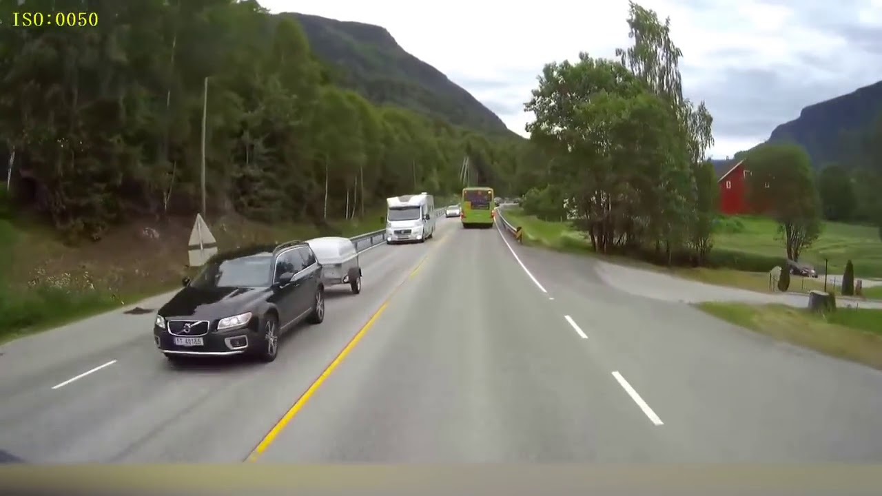 Volvo Safety brake assist saves Child's life | Crash avoided | Norway | 2017 | Dash cam |
