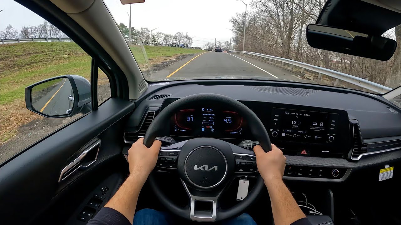 2023 Kia Sportage Detailed POV Test Drive - How Does The Base Trim Drive?
