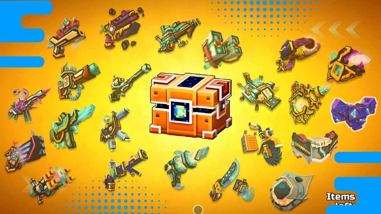 REVIEW EVERYTHING in Space Chest | 18 Weapons + 2 Armors + 2 Skins