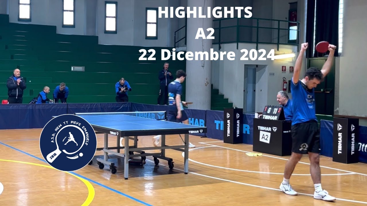 A2 Highlights 24/25 ASD New TT Pieve Emanuele vs ASD TT Marco Polo - 22/12/24