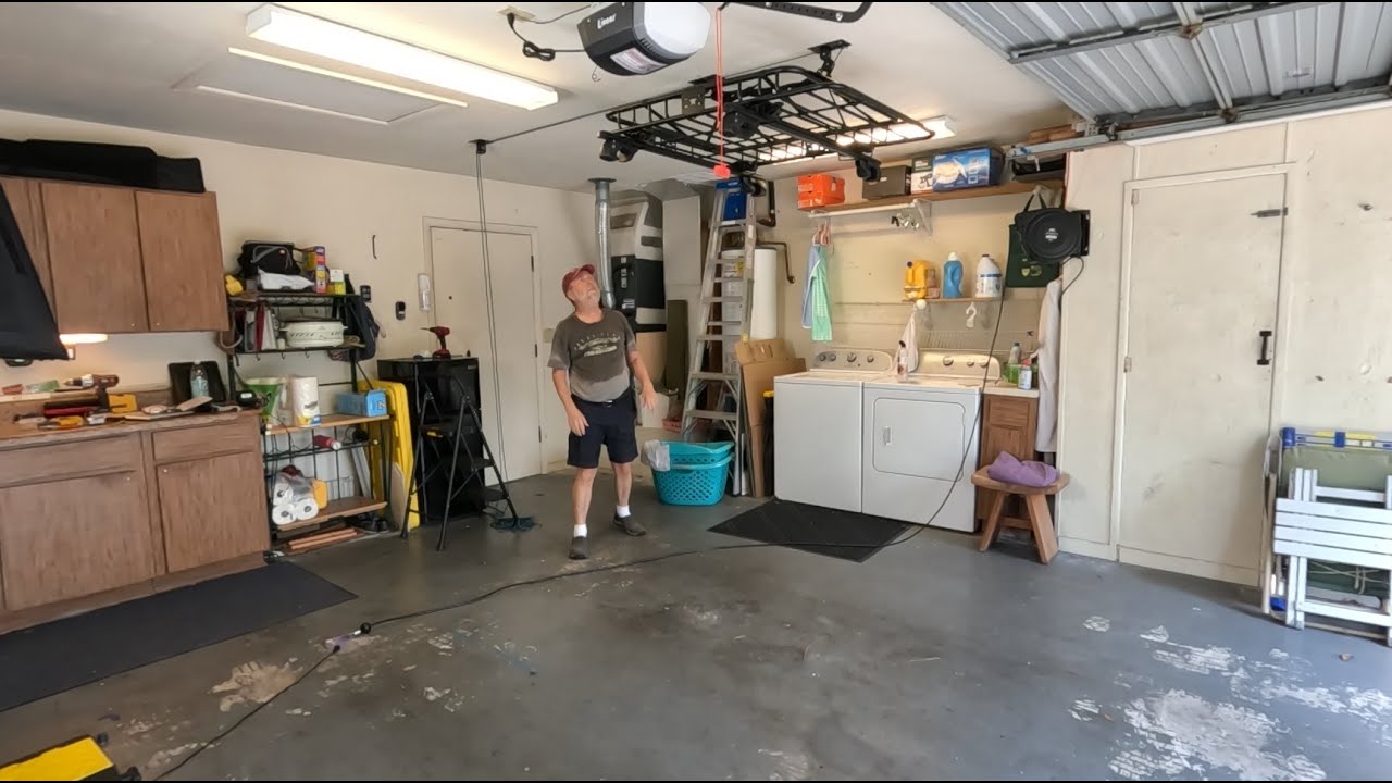 Teal Elite Cargo Ceiling Hoist is a great system for ceiling storage