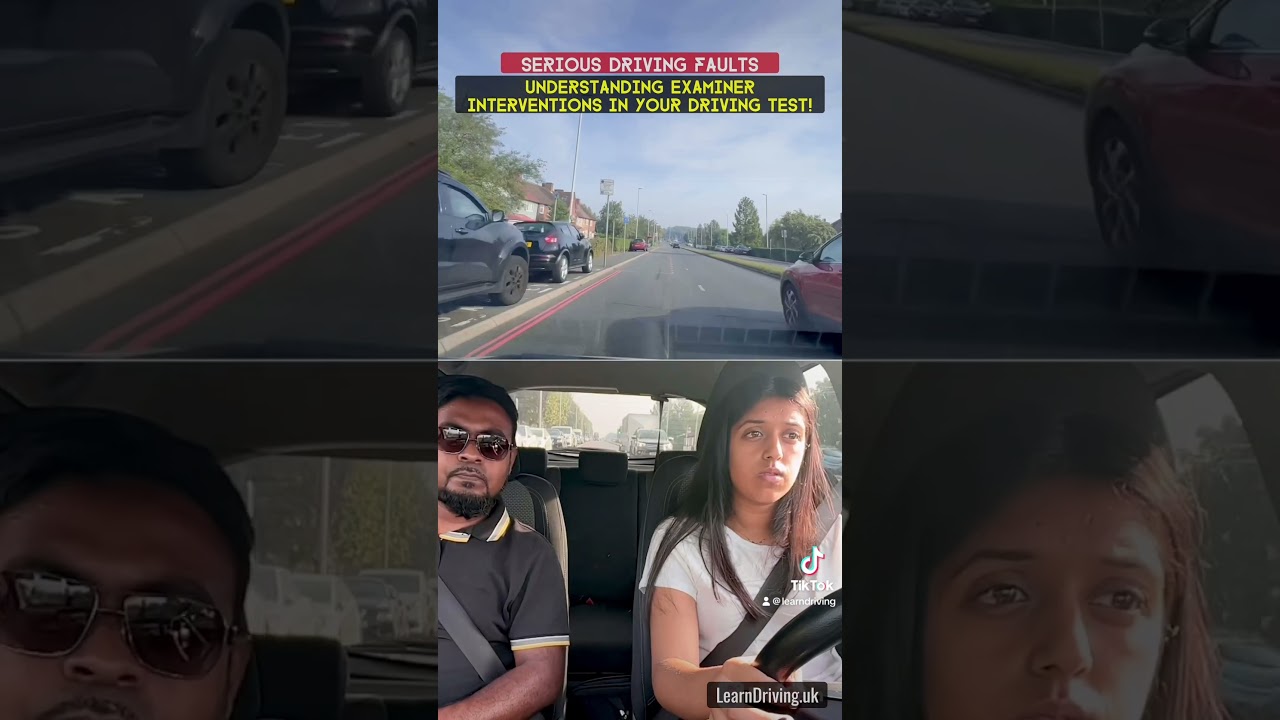 Серьёзные ошибки при вождении: как вмешался экзаменатор на экзамене по вождению! #drivingtestfail