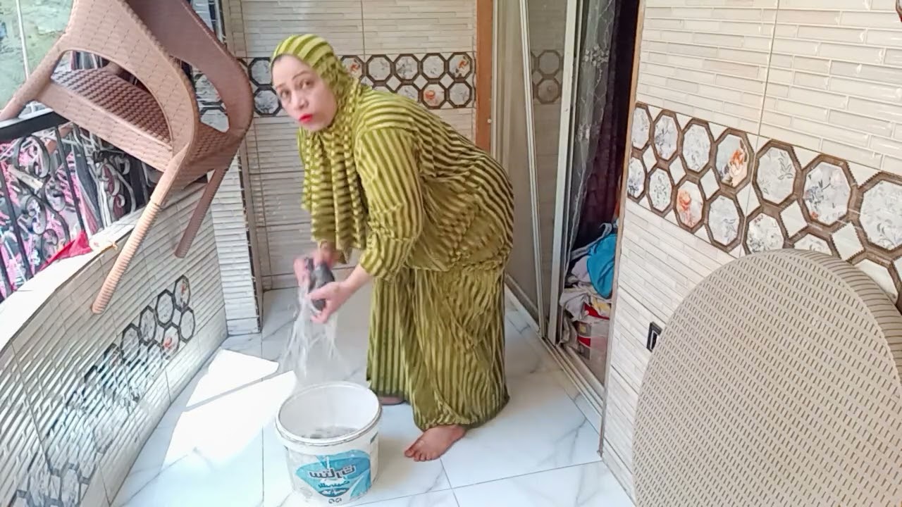 روتين تنظيف البالاكونا ترتيبات العيد وكل سنه وانتم طيبين 🤩🥰