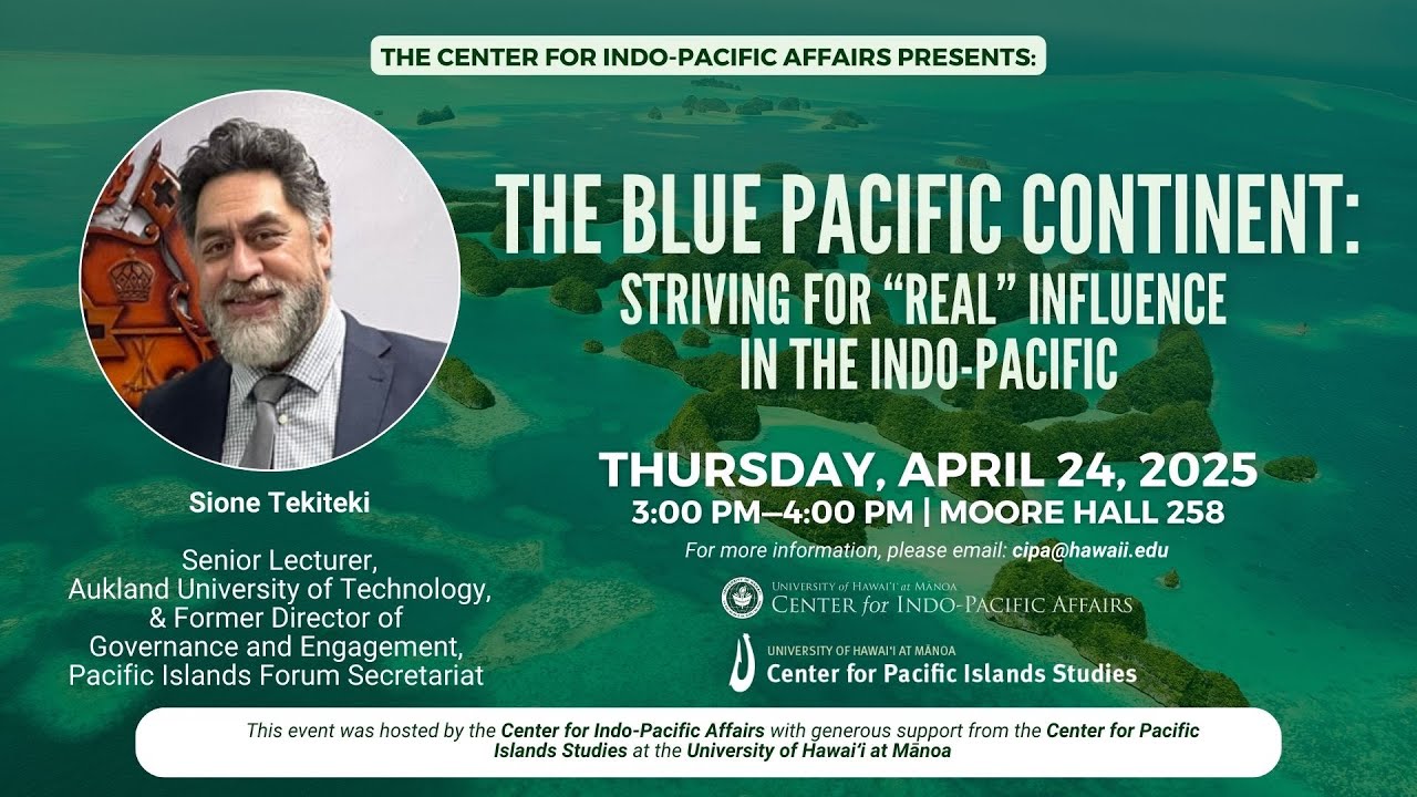 The Blue Pacific Continent: Striving for 