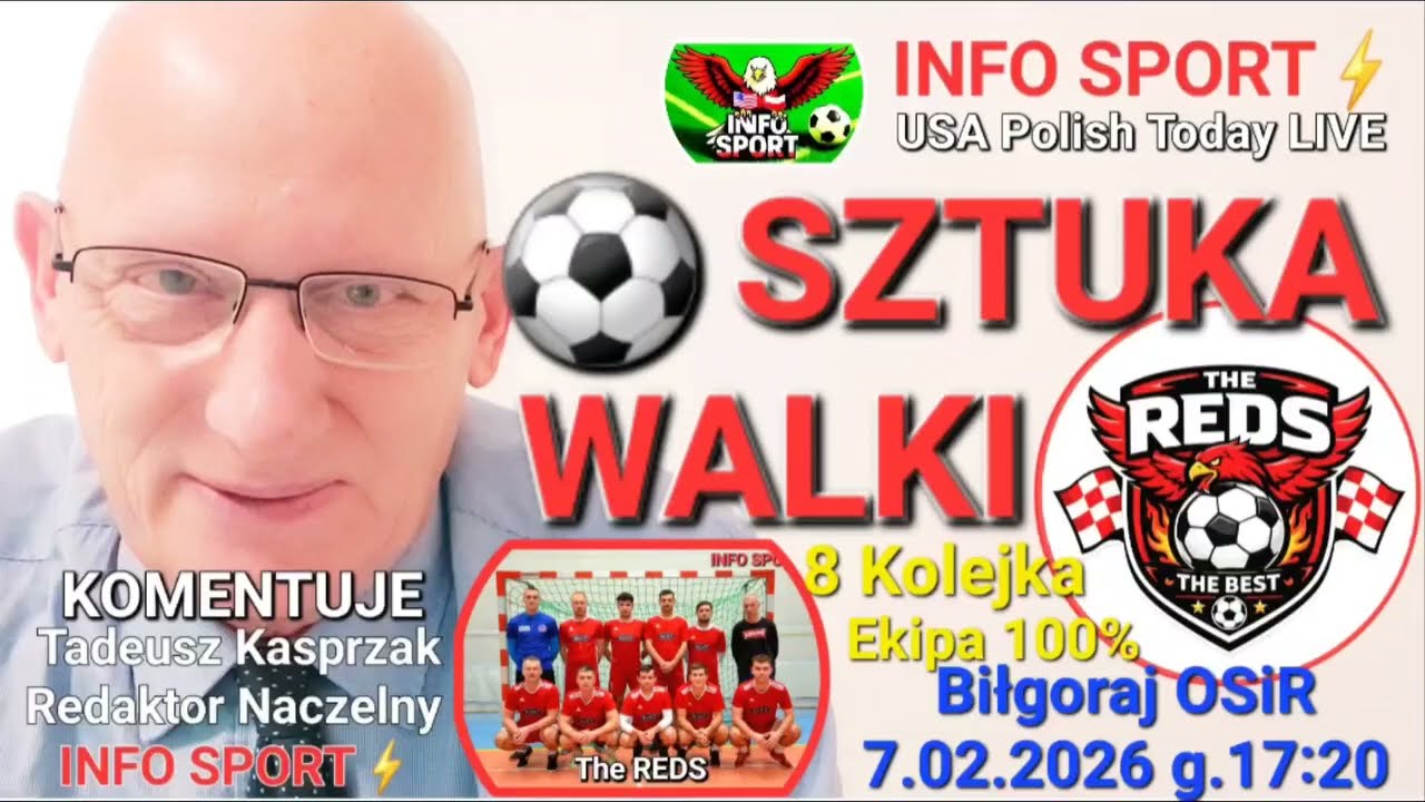 SZTUKA WALKI Na ŻYWO TYLKO w INFO SPORT ⚡️ Sobota g.17:20 ⚡️The REDS ⚡️Komentuje Tadeusz Kasprzak 